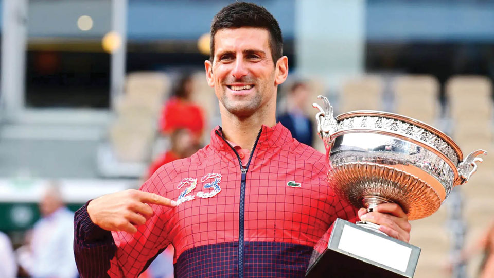 in 2023, Djokovic completed a triple Career Grand Slam