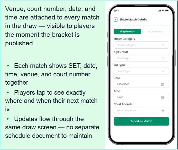 Smart Tournament Scheduling AppTenniskhelo in India