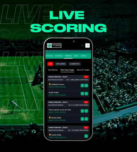 Live Scoring App System Tenniskhelo India