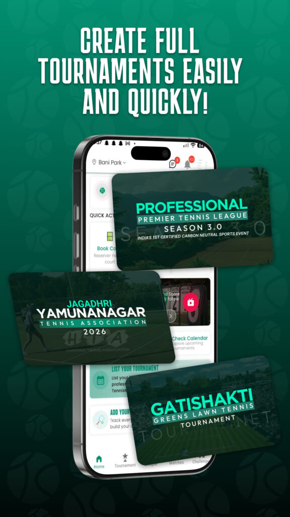 Tournament management app